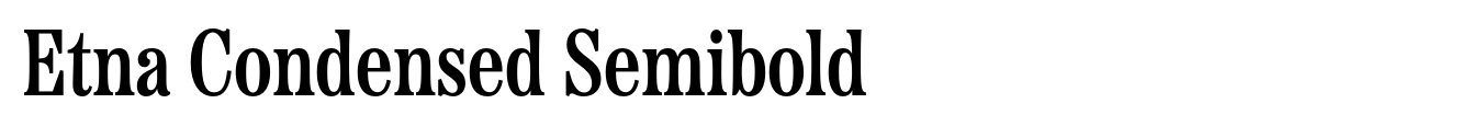 Etna Condensed Semibold image